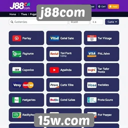 Exploração das opções de pagamento no j88com